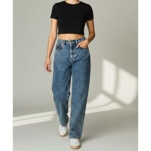 Vintage Levi's 90s Orange Tab 27 Waist Made in USA Blue Acid Wash Denim Retro